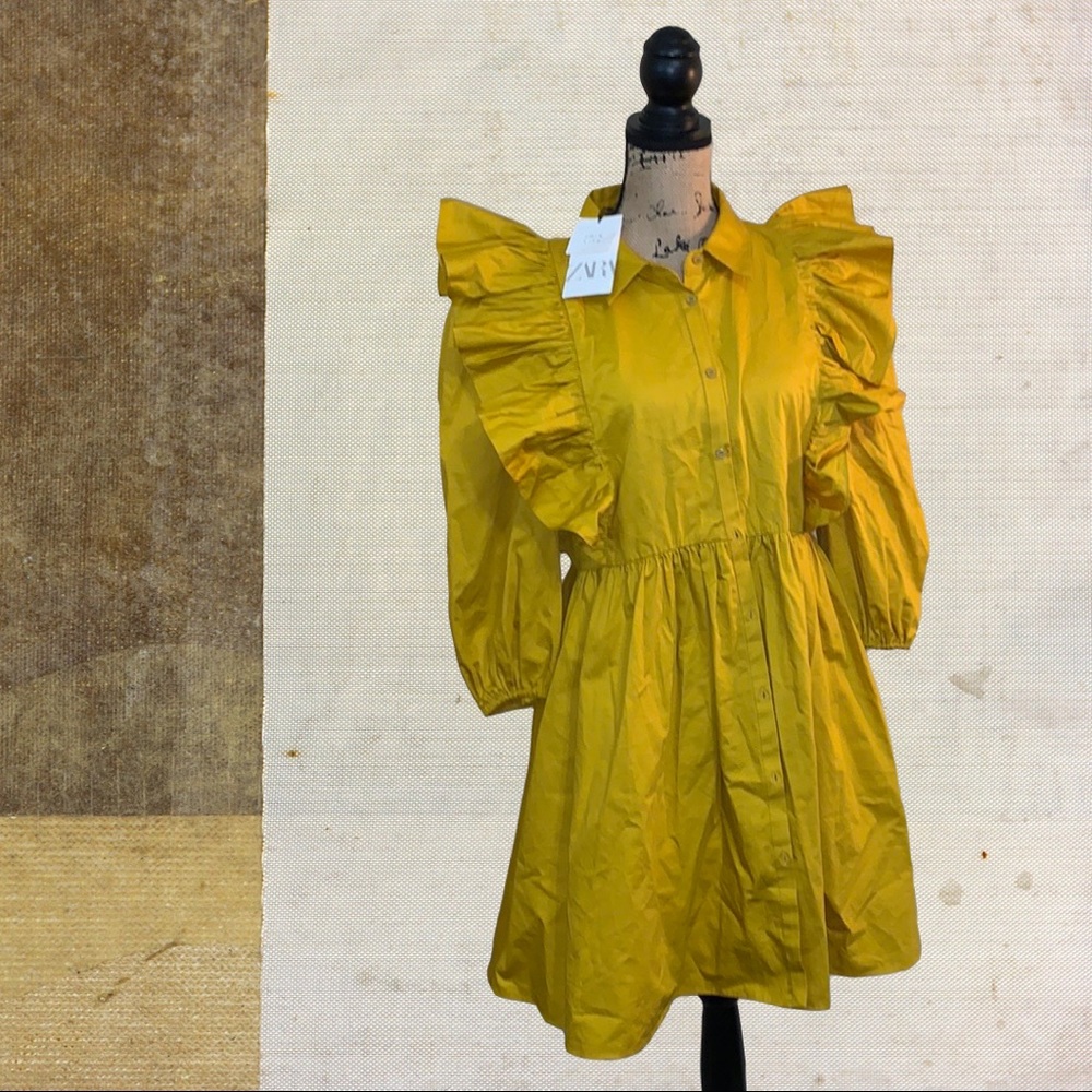 ZARA Mustard Dress